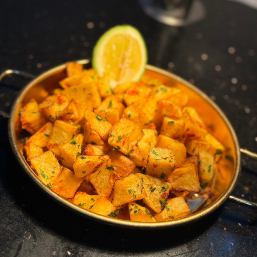 Batata Hara is available at our restaurant in Lagos