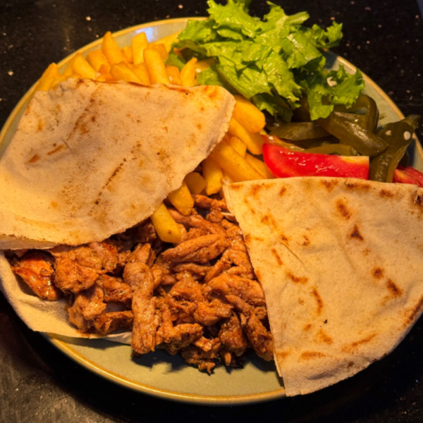 chicken shawarma plate
