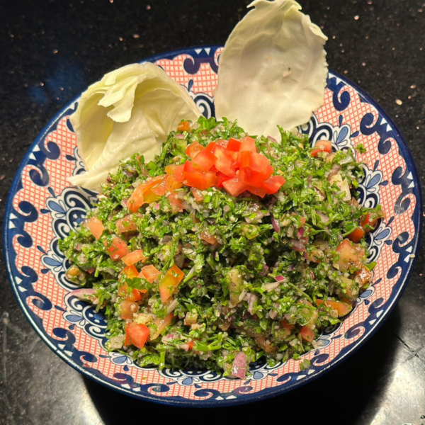 Tabouli salad is an intercontinental cuisine at our restaurant in Lagos