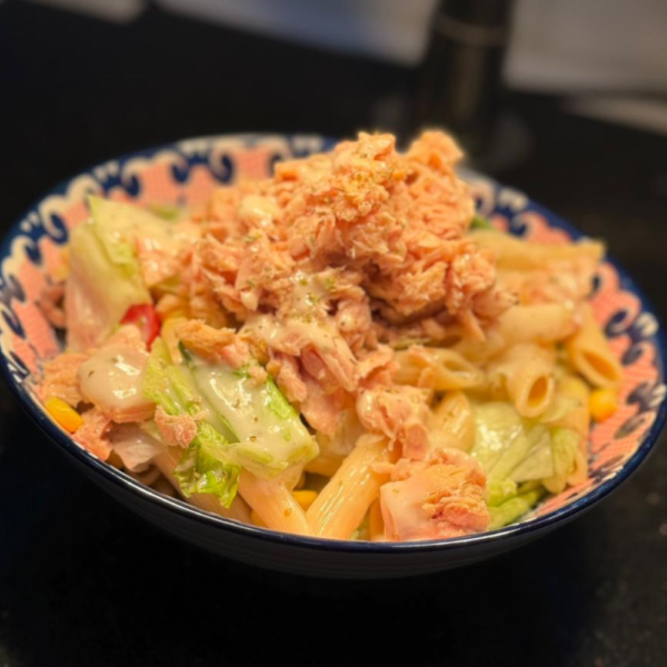 Tuna salad is an intercontinental cuisine at our restaurant in Lagos