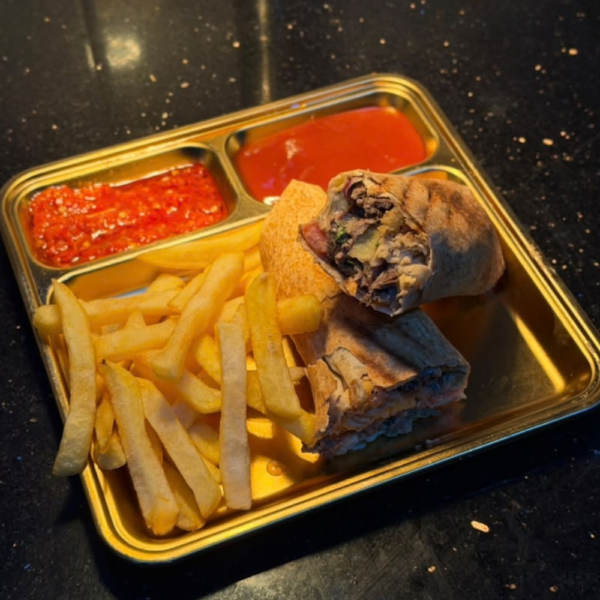 beef shawarma sandwich